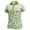 Parrot Green/White, variant on Monterey Club Women's Abstract Print Golf Polo Shirt #2404