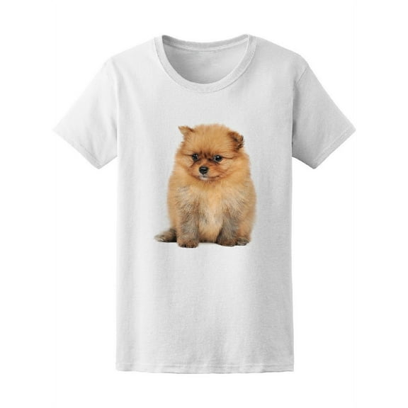 Pomeranian Spitz Dog Puppy Tee Women's -Image by Shutterstock
