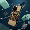 thumbnail image 4 of DistinctInk Clear Hybrid Case for Apple iPhone 14 Pro Max (6.7" Screen) - Vibrantly Geometric: A Stunning 3D Tessellation of Colorful Shapes - Raised Bezel Screen Guard, 4 of 8