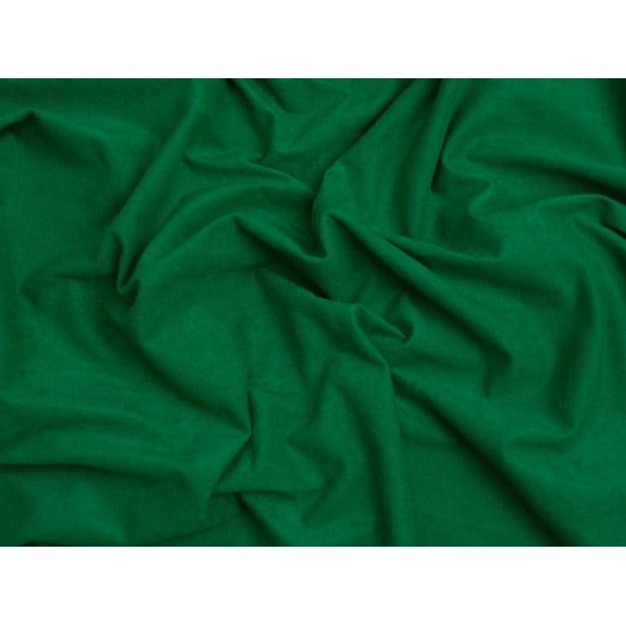 Minerva Core Range Faux Suede Suedette Fabric Green - per yard