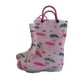 thumbnail image 1 of Yuarrent 2 uds. Botas de lluvia para niños con asa, botas de lluvia flexibles impermeables para bebés de media pantorrilla, botas de agua Botas Deportivas Flamenco de sello completo crecimiento14.2cm, 1 of 6