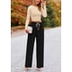 thumbnail image 4 of Conjunto de Dos Piezas para Mujer PRETTYGARDEN Top Corto y Pantalones Anchos Talla S, 4 of 8