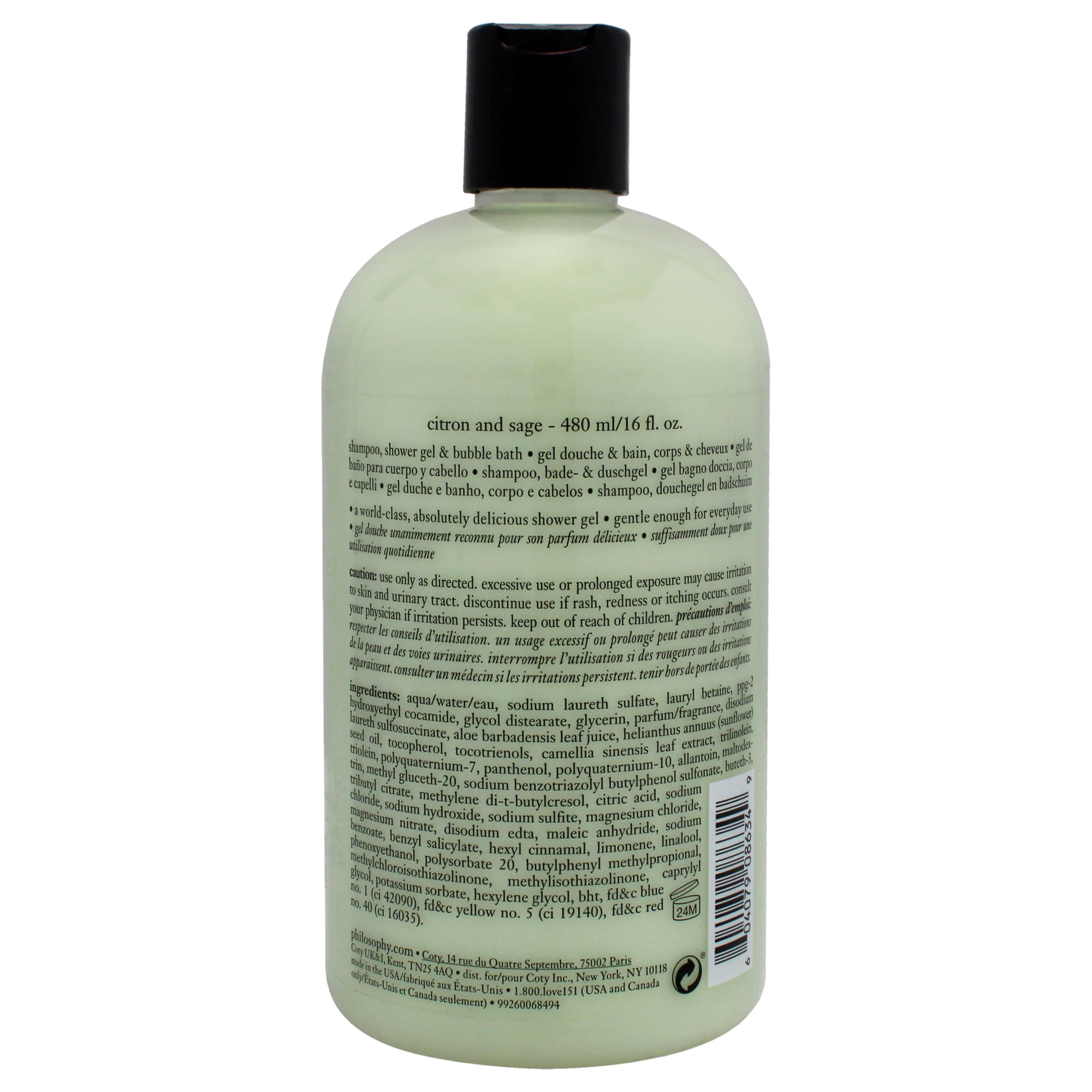 Philosophy Citron Sage Shampoo/Shower Gel/Bubble Bath