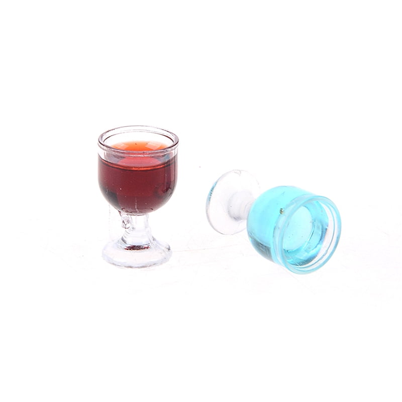 Details about   2PCS Dollhouse miniature red wine glasses cup goblet bar party drink 1:12 HFB1
