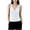 White, variant on ZVNAΖH Women's Petite Ribbed Knit V-Neck Henley Tank Top Slim Fit Stretch Sleeveless Camisole, S-XL
