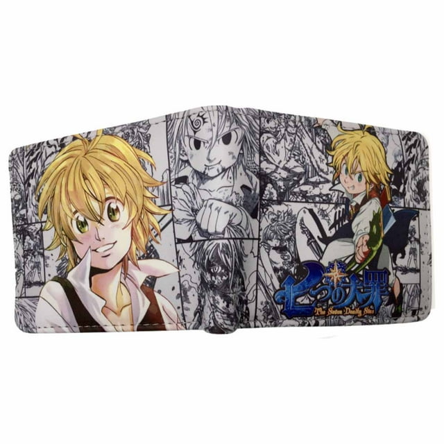 Los personajes de anime Wallet Seven Deadly Sins de Meliodas son delgados