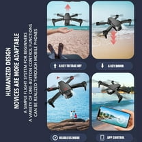 Coolest Gifts for 13 Year Old Boys - Drone with HD FPV Camera Remote Control Toys Gifts for Boys Girls with Altitude Hold Headless Mode Start Speed Adjustment, Orange, 12x7x6cm(4.72x2.75x2.36in)