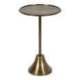 thumbnail image 1 of Kate and Laurel Sanzo Table d'Appoint Ronde Moderne Piédestal, 15 x 15 x 24, or, Table de Bout Décorative avec Table Martelée pour une Utilisation comme Table de Chevet Chambre Ou Accent de Salon, 1 of 1