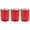 Red, variant on 3 pcs Christmas Glass Votive Candle Holders Decorations Xmas Tea Lights Candles Holders, Candle Holder for Christmas Centerpiece Table Decorations Party Fireplace Mantle Décor Party Supplies