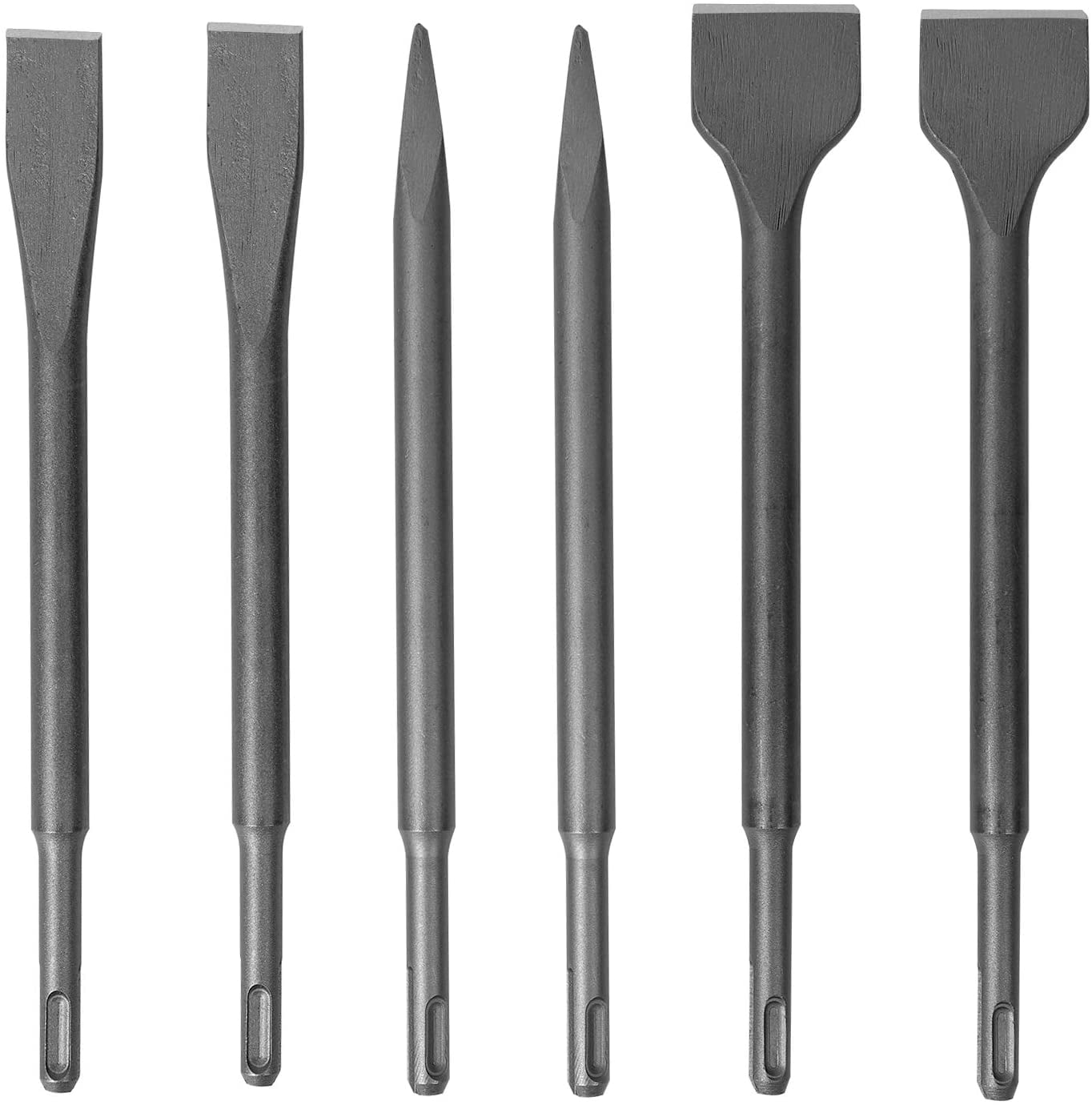 6 PCS Chisel Set, SDS Rotary Hammer 