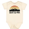 thumbnail image 3 of Inktastic Seattle Washington Skyline Sunset Boys or Girls Baby Bodysuit, 3 of 5
