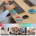thumbnail image 4 of LC-dolida 2 Pack Wrist Rest for Keyboard and Mouse, Ergonomic Design Comfortable and Breathable Silicone Material for Work Study Easy Typing and Hand Pain Relief, 4 of 7