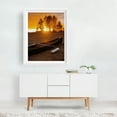 thumbnail image 2 of Arapahoe Bay Canoe - Granby Colorado Photography Sunset Boat Nature Silhouette Scenic Lake White Framed Wall Art Print 11 x 14 inches, 2 of 3