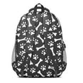 thumbnail image 3 of Paw Prints and Bones Backpack for School,Cute School Bag,Schoolbag with Adjustable Shoulder Straps & Padded Back,16.9 Inch, 3 of 5