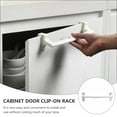 thumbnail image 5 of HEATSHAKING Towel Organization 3Pcs White Abs Door Clip On Brackets Kitchen Use, 5 of 8