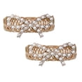 thumbnail image 4 of 2 piezas accesorios de cortina de mariposa hebilla de resorte de corbata oro plata perla, 4 of 8