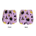thumbnail image 3 of Balery Cute Halloween Pantalones cortos deportivos para mujer con forro y dos bolsillos, elásticos, para entrenamiento, gimnasio, yoga-XX-Large, 3 of 7