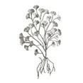 thumbnail image 5 of DecMode Silver Aluminum Floral Wall Decor, 5 of 7
