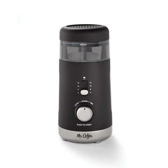 Mr. Coffee Multi-Grind 12 Cup Automatic Coffee Grinder | Chamber Cleaning System | 5 Grind Settings | Auto Shutoff