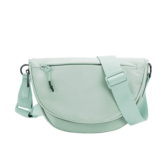 MIASHUI Fashion Crossbody Messenger Bag for Men and Women - Stylish Medium Nylon Shoulder Bag with Foldable Design and Adjustable Strap for Daily Commute