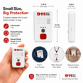 thumbnail image 4 of 911 Help Now - No Monthly Fees Ever - One-Touch Direct Connect, Emergency Communicator Pendant Medical Alert, 4 of 8