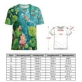 thumbnail image 2 of Lucky Koi Fish Lotus Leaf Women's T-Shirt Short Sleeve T Shirts Tops Tee Ladies Loose T, 2 of 6