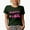 Military Green, variant on In October, We Wear Pink, Quote About Breast Cancer Awareness, Groovy Retro Wavy Text Merch Gift, Black T-Shirt, Small