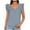Sky Blue-02, variant on Mittory Women's Summer Dressy Tank Tops Casual V Neck Ruffle Cap Sleeve Flowy Shirts Cute Sleeveless Blouses