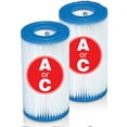 thumbnail image 2 of Intex Easy Set Swimming Pool Type A or C Filter Replacement Cartridges (6 Pack), 2 of 6