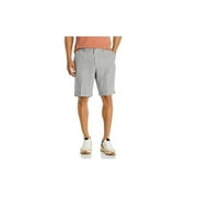 The Men's Store at Major Dept Store Linen Micro-Houndstooth Sport Shorts Grey-36