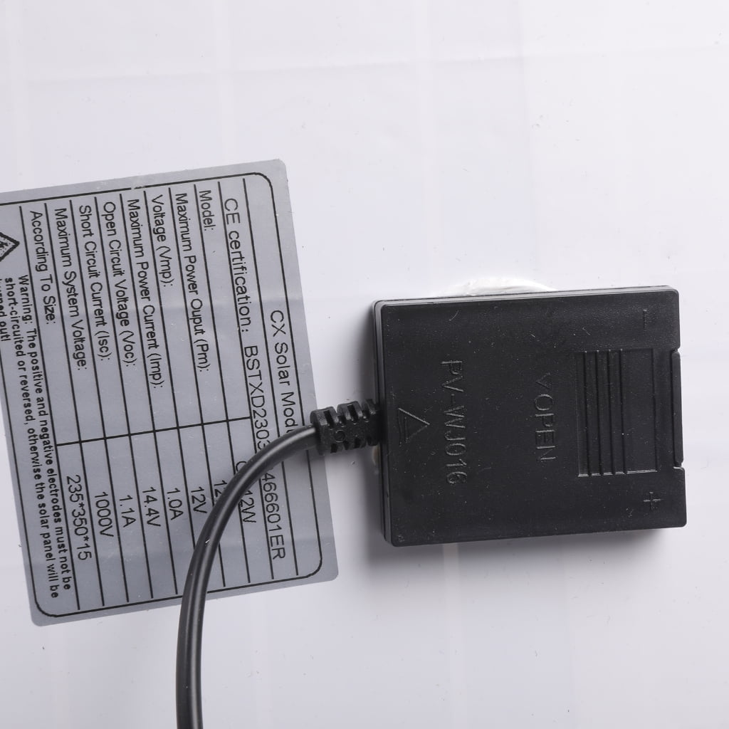 Miiottaa Solar Charging Panel 12V 12W Featuring 5.5X2.1mm Connection Nature Friendly
