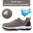 thumbnail image 2 of Mens Hiking Shoes Laceless Suede Breathable Slip Resistant Boots Lightweight Sneakers for Outdoor Activity Hiking Walking, 2 of 7