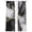 Black, variant on Black Grey Marble Sheer Curtains 96 Inch Length 2 Panels Set, Modern Gradient Abstract Aesthetic Voile Window Treatment Semi Sheer Long Curtains Drapes for Bedroom/Living Room/Kitchen 52"x96"x2