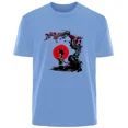 thumbnail image 3 of Camiseta de verano para hombre, 100 % algodón, cómoda, transpirable, informal, a la moda, con estampado retro creativo de Goku, ropa de calle para exteriores, 3 of 5