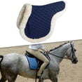 thumbnail image 6 of Colaxi Quilted Saddle Pad Horse Riding Pads Equestrian Gear Thick Breathable Practical Sponge Lining Comfortable Dressage Saddle Pad Blue, 6 of 10