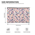 thumbnail image 3 of Hirioo Abstract Leopard Print for Paper Reusable Cosmetic Bag Zipper Encouragement Travel Pouch Toiletry Bag for Women Girls, 3 of 7