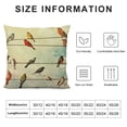 thumbnail image 5 of YINGXI Throw Pillow Covers Line of Bird Pillowcase for Sofa (SW-) 22x22in, 5 of 5