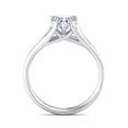 thumbnail image 2 of Divine Jewel 1.5 Ct Lab Created Diamond Engagement Ring - Heart Cut Solitaire Design for Women - 14K White Gold Plated Ring - Celebrate Your Commitment - Anniversary Ring - Diamond Ring Clearance, 2 of 4