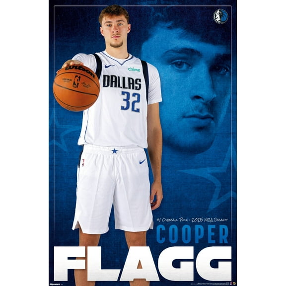 NBA Dallas Mavericks - Cooper Flagg 25 Wall Poster, 22.375" x 34"