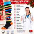 thumbnail image 4 of Different Touch Compression Knee High Socks | Women's 3 pack| 8-15mmHg, 4 of 4