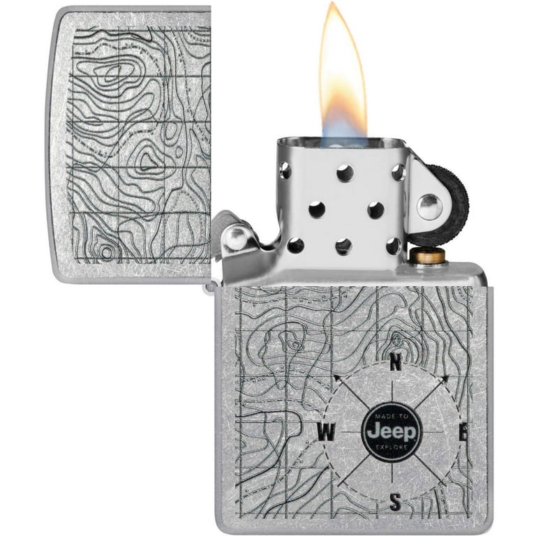ZIPPO® LIGHTER ZIPPO Zippo Black Leather Emblem Street Chrome Windproof Lighter – Zippo USA