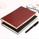 thumbnail image 3 of 10X Cuaderno de Cuero de la PU de Cubierta Suave Aleatorio de 6 Colores Diario de Escritura Libro de Diario Forrado de 100 Paginas, 3 of 8