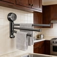 thumbnail image 6 of No Drill Rotating Towel Rack, Wall Mounted No Drill Towel Rack, Multi Bar Bathroom Dry Organizer, Storage Fixture for Shower Sink Cleaning Cloth Hanging, 6 of 6