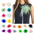 thumbnail image 5 of WINDLAND Feather Brooch Feathers Corsages Cloth Decorations Ostrich Feather Material, 5 of 21