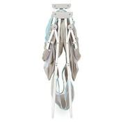 Dream On Me Karley Bassinet in Blue and Grey, Quick Fold and Easy to Carry, Large Storage Basket