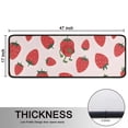 thumbnail image 5 of Kitchen Rugs Sets Of 2,Red Strawberry Plants Fruit Anti Fatigue Kitchen Mat Rugs Non Slip Washable,Decorative Kitchen Floor Mats for Kitchen,Sink,Laundry,17"x47"+17"x47", 5 of 5