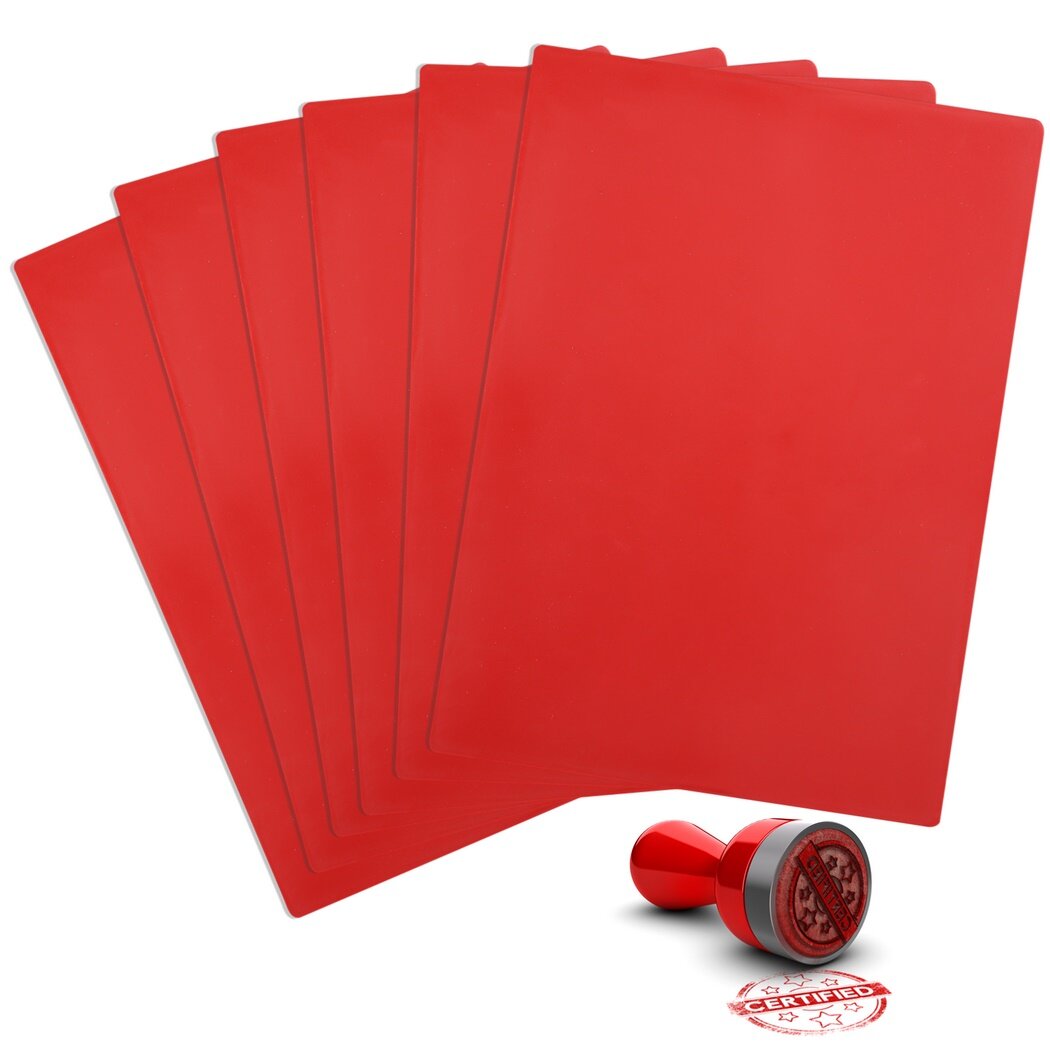 Hojas De Sellos De Goma Para Grabado Láser - 3 Unidades A4, 2.3 Mm, Naranja