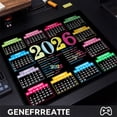 thumbnail image 2 of CIYISON Water Resistant Easy Clean Mouse Pad Displaying 2026 Calendar Enhances Grip for Home Office Gaming Desks 210x260mm, 2 of 9
