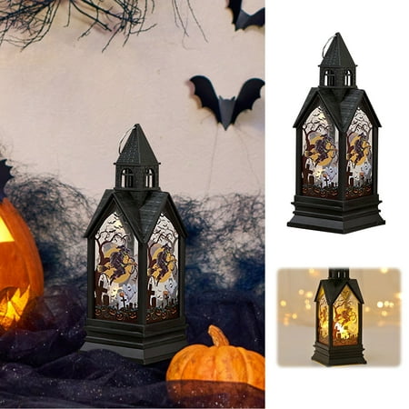 

Qiyifuwang Clearance Sale Decorations Border Retro Pendant Small Night Light Electronic Candle Wind Light Pumpkin Party Prop Decoration