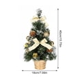 thumbnail image 2 of Wosthever Centro de de Navidad artificial Luz del árbol Oficina Hogar Artesanías decorativas Fiesta de cumpleaños Lámpara de noche Suministros de Kits de decoración para fiestas Oro, 2 of 6